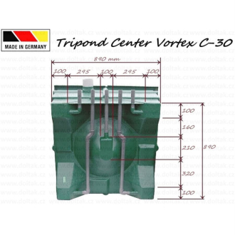 Průtokový filtr Tripond Center Vortex C-30 - prázdný