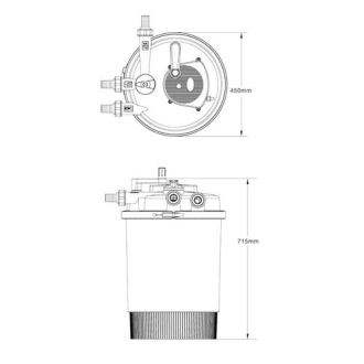 Tlakový filtr SUNSUN CPF 30000 s UVC 55W