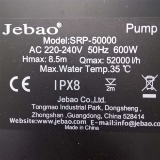 Čerpadlo Jebao SRP-50000 s regulací výkonu