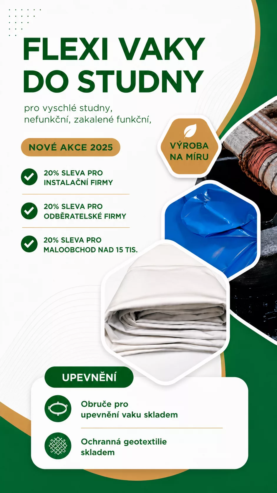 Vak pro dešťovou vodu - Jezírka-izolace.cz